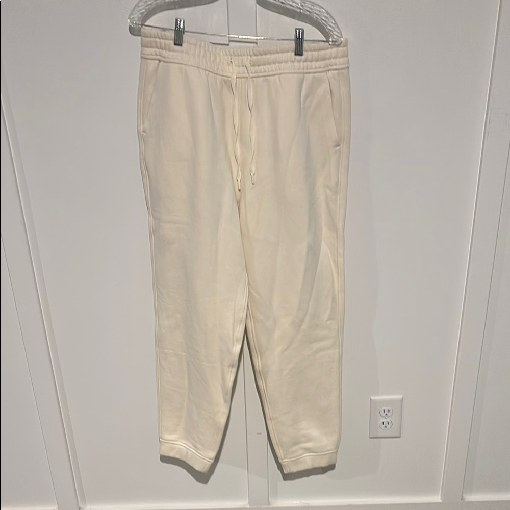 Men's Cream Jogger Pants